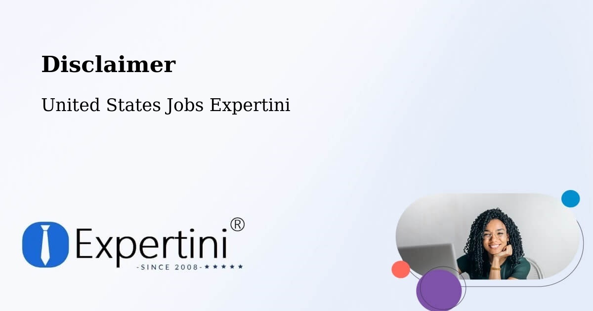 Disclaimer – Damascus - United States Jobs Expertini