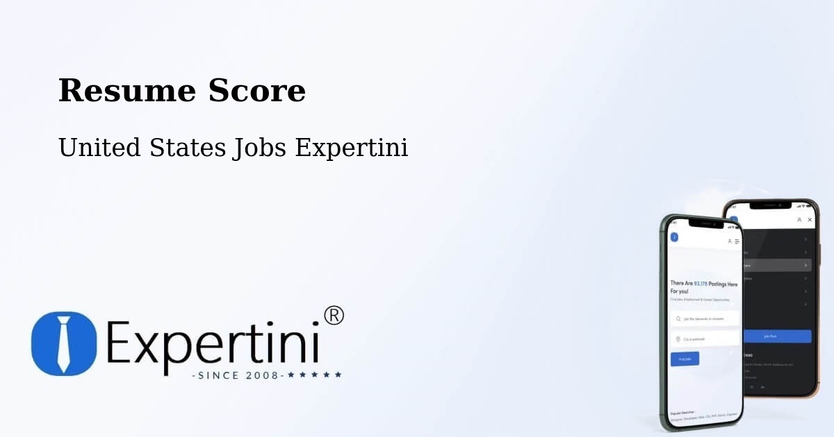 Resume Score & Job Description Match Tool – Damascus - United States Jobs Expertini